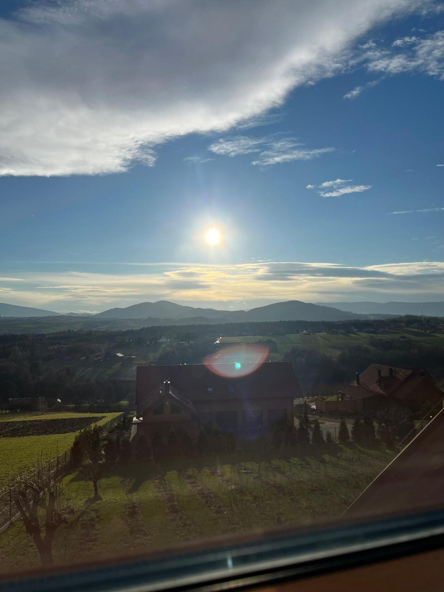 Fantastic View Vineyard Beskid Mountains Gruszow (Lesser Poland) Exterior foto